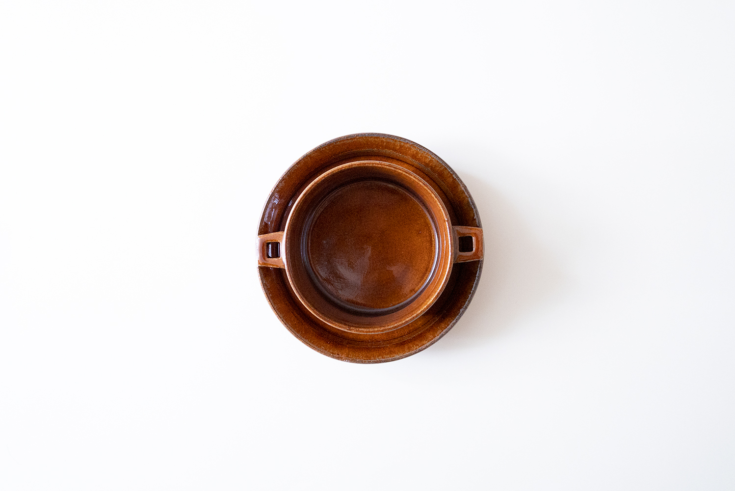 飴釉 グラタン皿