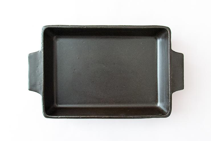 黒釉角グラタン皿 170-210