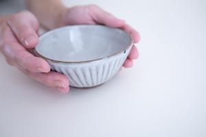 粉引しのぎ飯碗 小