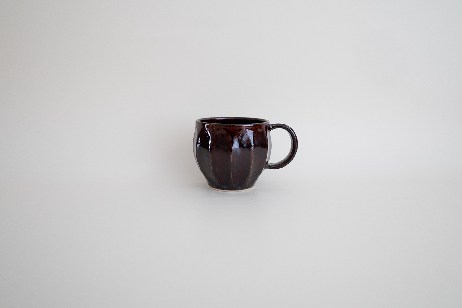 飴釉面取りコーヒーカップ