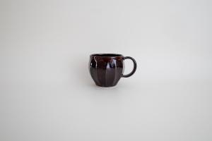 飴釉面取りコーヒーカップ