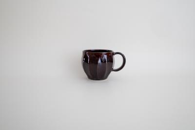 飴釉面取りコーヒーカップ