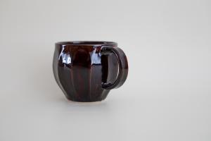 飴釉面取りコーヒーカップ