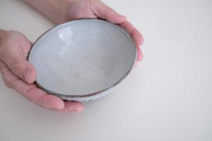 粉引しのぎ取鉢