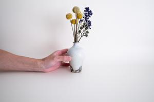 青とグレーの花器 筒小屋 ONLINE STORE Toshoo | 陶器のネットショップ / 青灰 花器 A