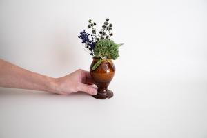 飴釉 花器 B