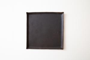 錆釉正角プレート