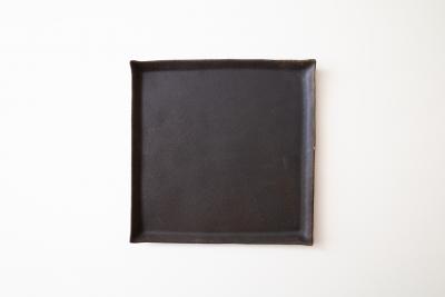 錆釉正角プレート