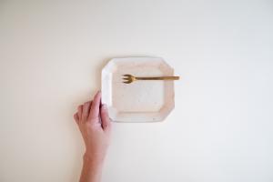 鉄散八角ケーキ皿