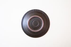 錆釉 リーフリム皿 7寸