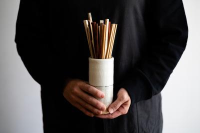 荒鉄線カトラリースタンド 中