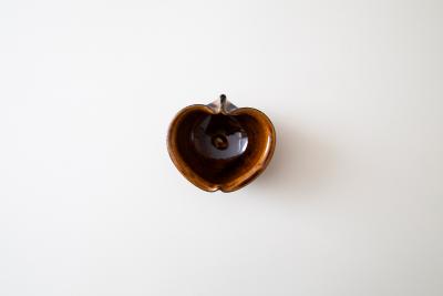 飴釉りんご鉢 豆