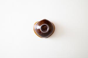 飴釉りんご鉢 豆