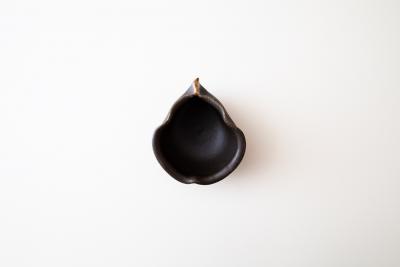 錆釉 洋梨鉢 豆