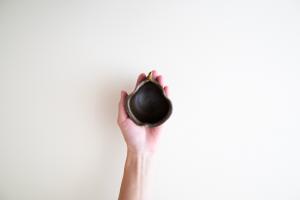 錆釉 洋梨鉢 ヒメ