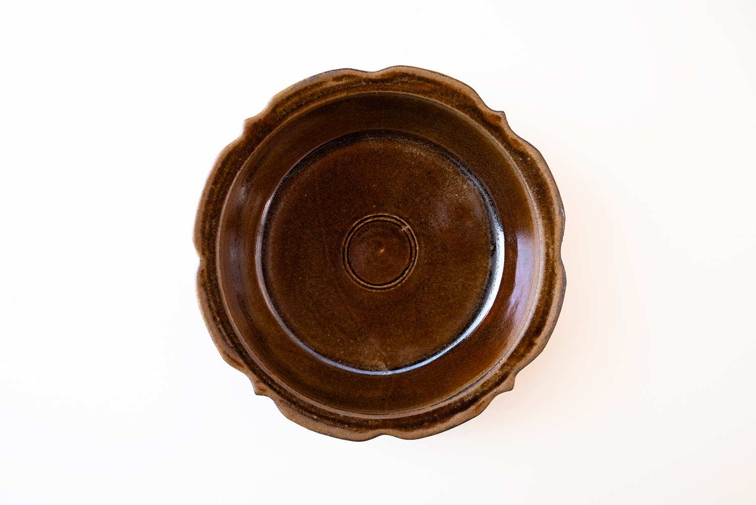 飴釉 彫刻オーブンウェア 8寸