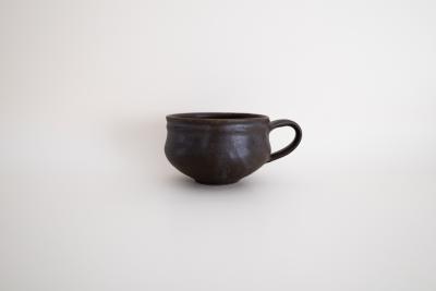 錆釉 スープカップ 丸