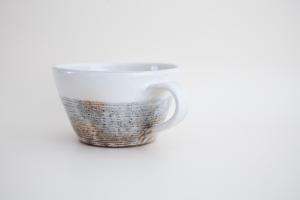 渕荒横彫 スープカップ 切立