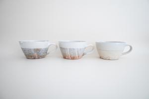 渕荒横彫 スープカップ 切立