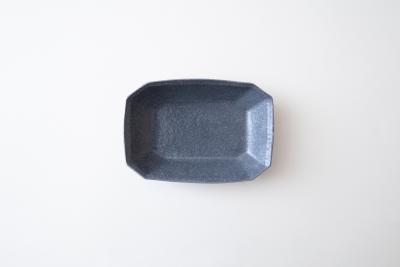 グレー釉八角深鉢 小