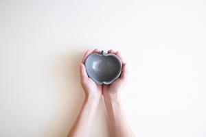 グレーりんご豆鉢
