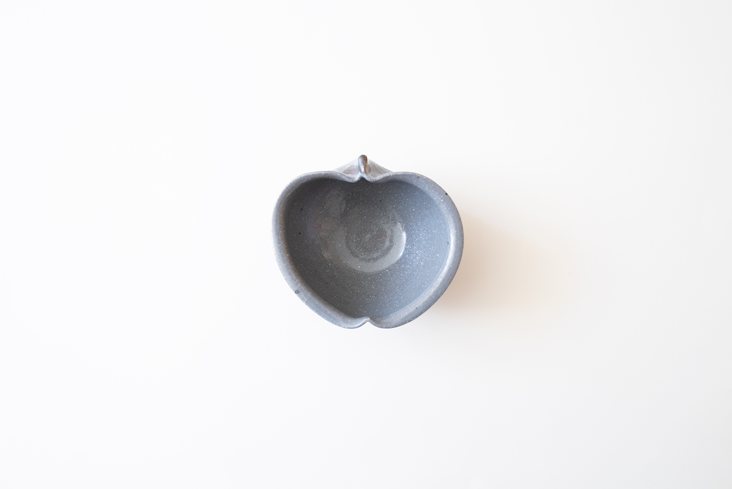 グレー釉りんご鉢 小