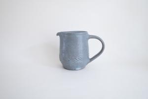 グレー釉 リーフピッチャー 小