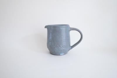 グレー釉 リーフピッチャー 小