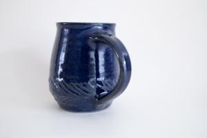 瑠璃釉 リーフピッチャー 小