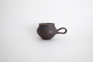 錆釉たぬマグ