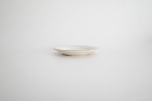 鉄散しのぎリーフリム皿 4寸
