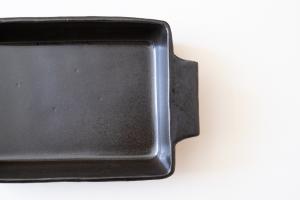 黒釉 角グラタン皿 150-200