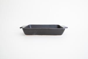 黒釉 角グラタン皿 150-200