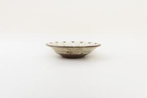 黄刷毛 花浅鉢 6寸