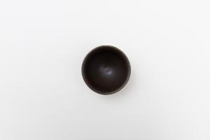 錆釉しのぎ飯碗 小