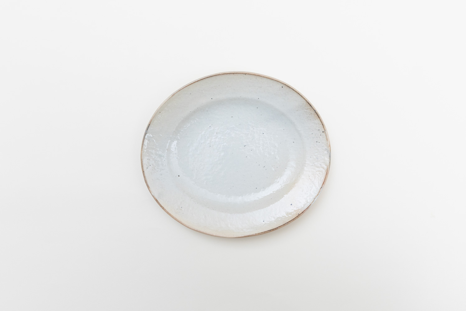 鉄散だ円リム皿 小