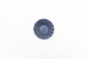 グレー釉 スパイラル輪花小鉢