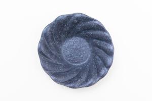 グレー釉 スパイラル輪花小鉢