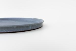 グレー釉エッジプレート φ290