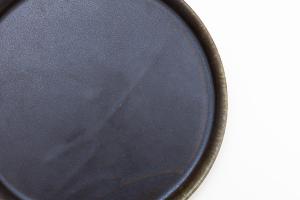 錆釉エッジプレート φ290