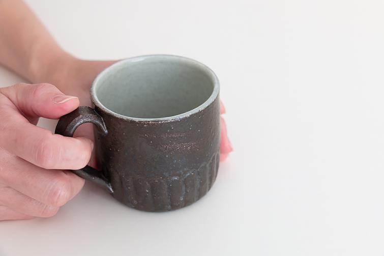 手作り藍釉マグカップ 新ペアマグカップ 銀河 特別限定作品