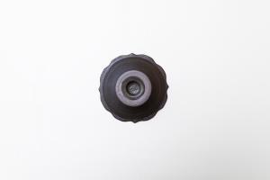 錆釉彫刻コンポート皿 Φ130