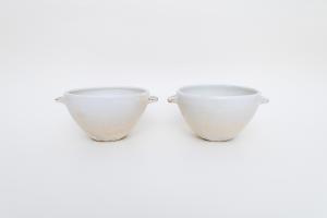 横彫耳付スープボウル