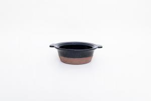 瑠璃釉グラタン皿 小