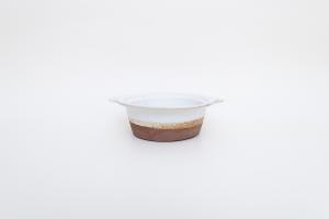 白釉グラタン皿 小