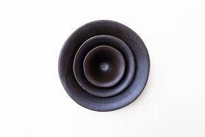 錆釉 あさがお鉢 φ150