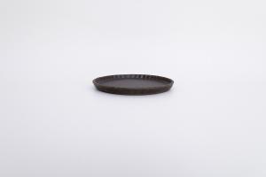 錆釉 フリルプレート S