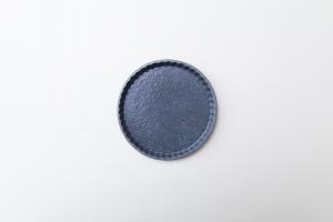 グレー釉 フリルプレート S