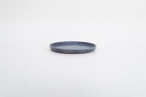 グレー釉 フリルプレート S