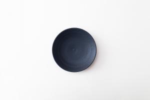 3段皿 中 黒マット